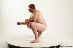 Nude Man White Standing poses - ALL Average Short Blond Standing poses - knee-bend Realistic